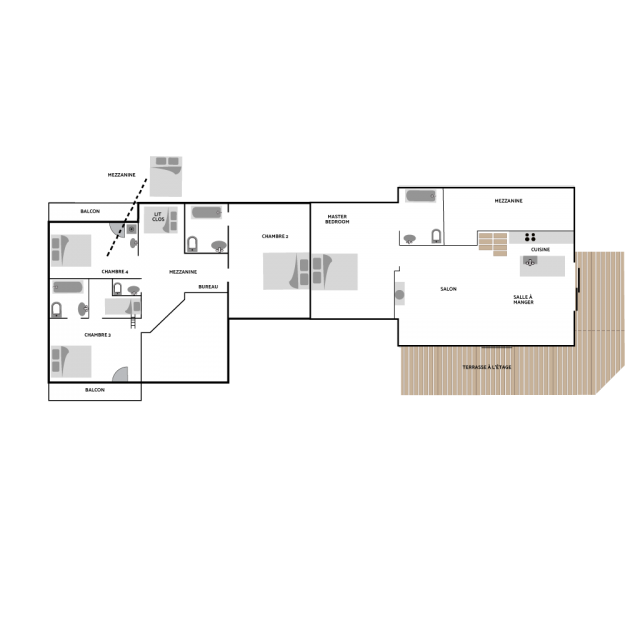 CHALET QUARTZ 1er ÉTAGE