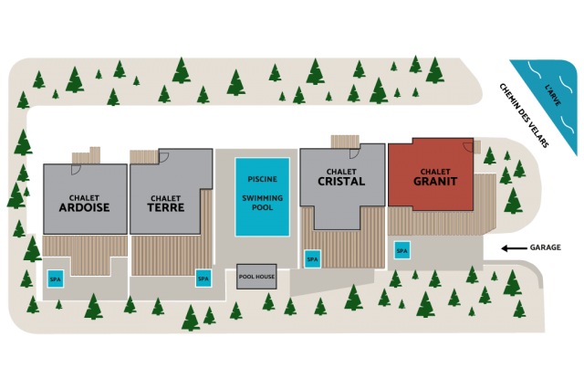CHALET GRANIT LOCATION PLAN